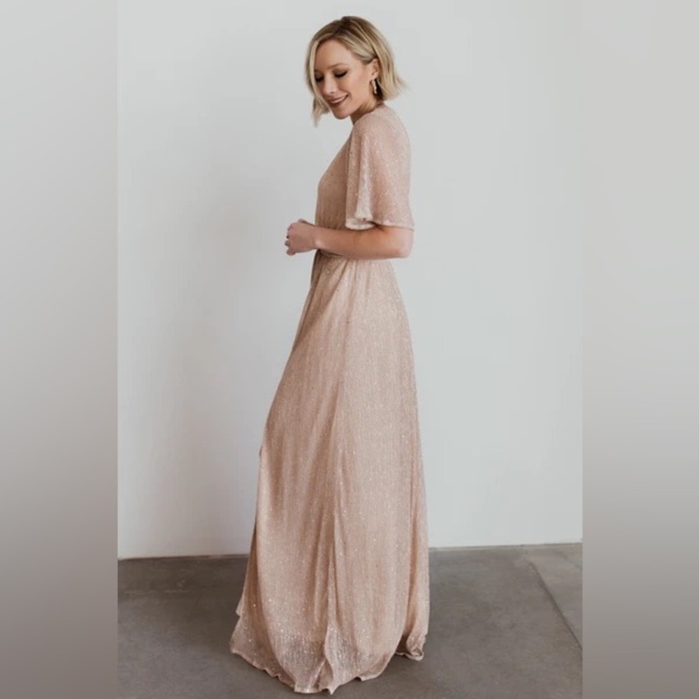 Baltic Born Shimmering Tan Maxi Dress - Picture 9 of 15